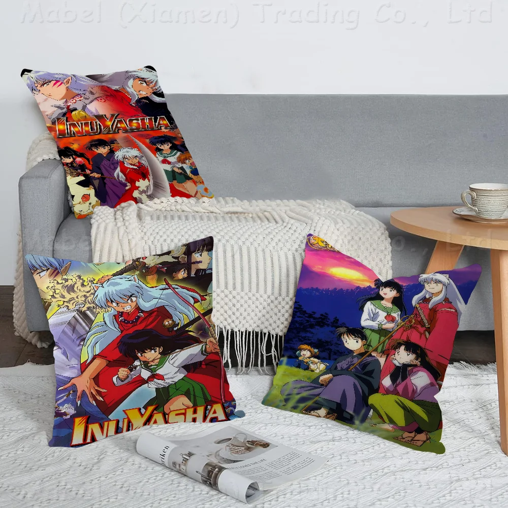 

Anime Inuyasha Pillow Gifts Home Office Furnishings Bedroom Sofa Car Cushion Cover Case 45x45cm