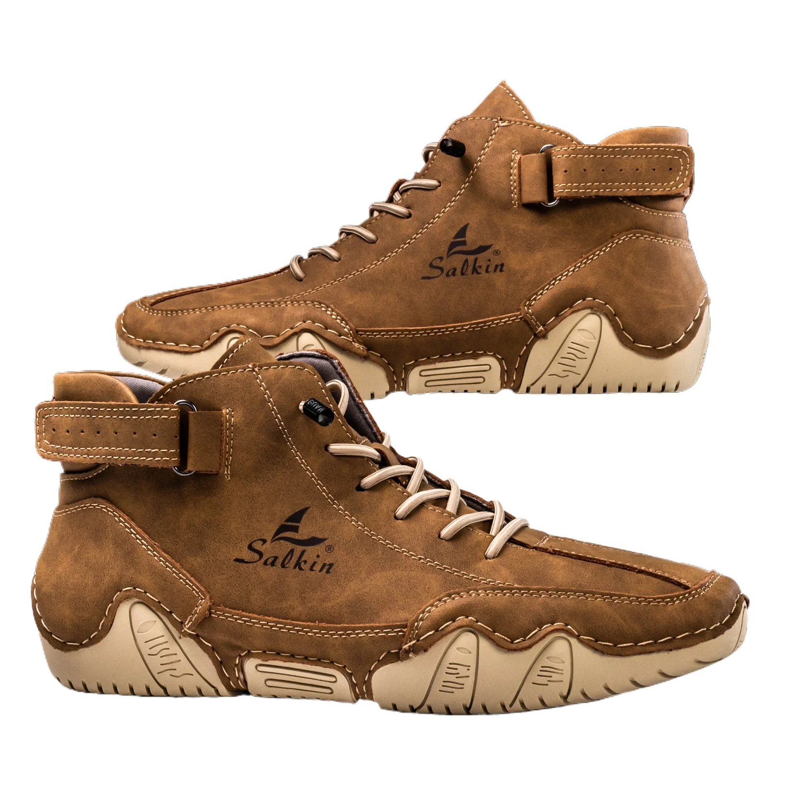 

Новые мужские ботинки ручной работы, дизайнерские кроссовки, мужские уличные повседневные кожаные мужские кроссовки, ботильоны, треккинговые осенние дышащие горячие продажи