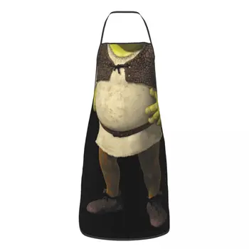 Custom Shrek Apron Women Men Unisex Bib Monster Kitchen Cooking Tablier Cuisine Chef Gardening