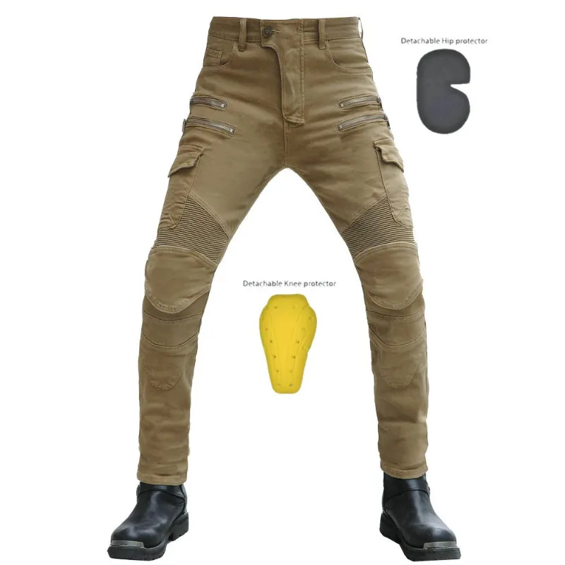 

Men's Biker Pants Protective Racing Trousers Stretch Comfort Fit