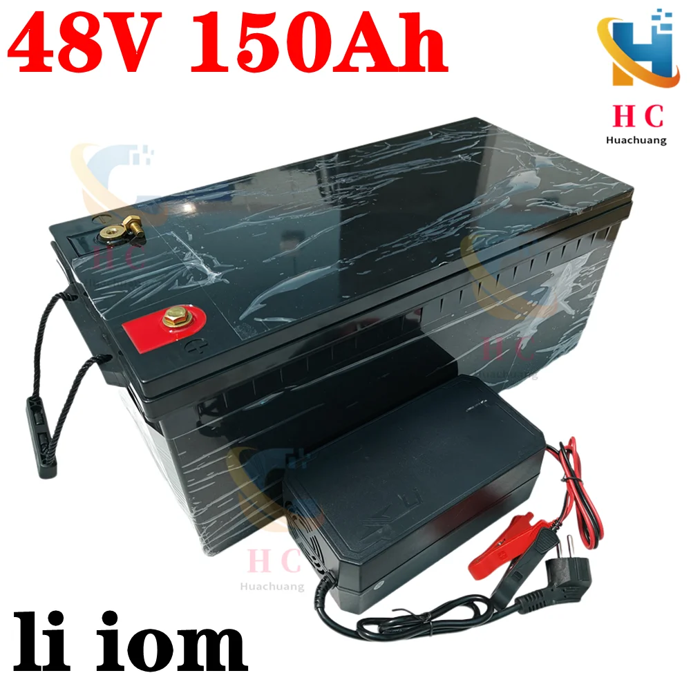 48v 150AH li-ion Lithium Replace power battery 48v 100Ah 5kwh 7kwh for Golf cart backup RV EV inverter Solar System +10A charger