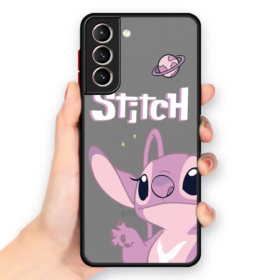 Stitch Angie Cartoon Phone Case for Samsung Galaxy S20 FE S23 Ultra S25 S22 Plus S24 Ultra S10 Lite S9 S21 Shockproof Cover