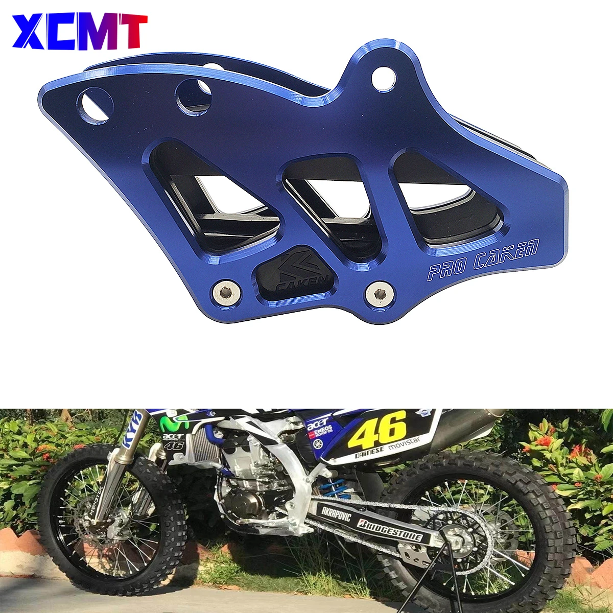 Motorcycle CNC Rear Sprocket Chain Guide Guard For Yamaha YZ250F YZ450F YZ125 YZ250 YZ250X YZ250FX YZ450FX WR 250F 450F WR250F