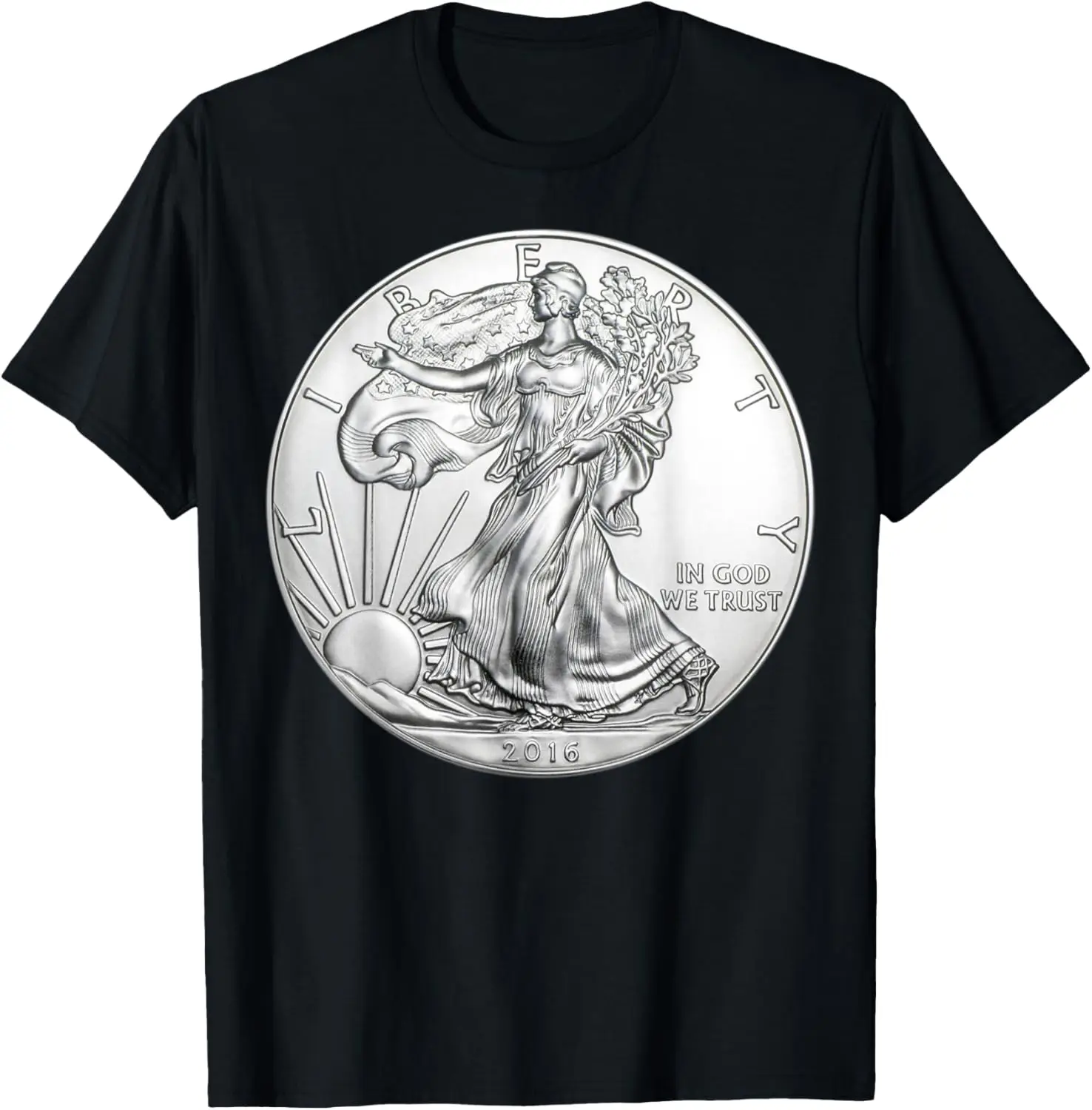 US Liberty American Eagle Silver Coin T-shirt T-Shirt