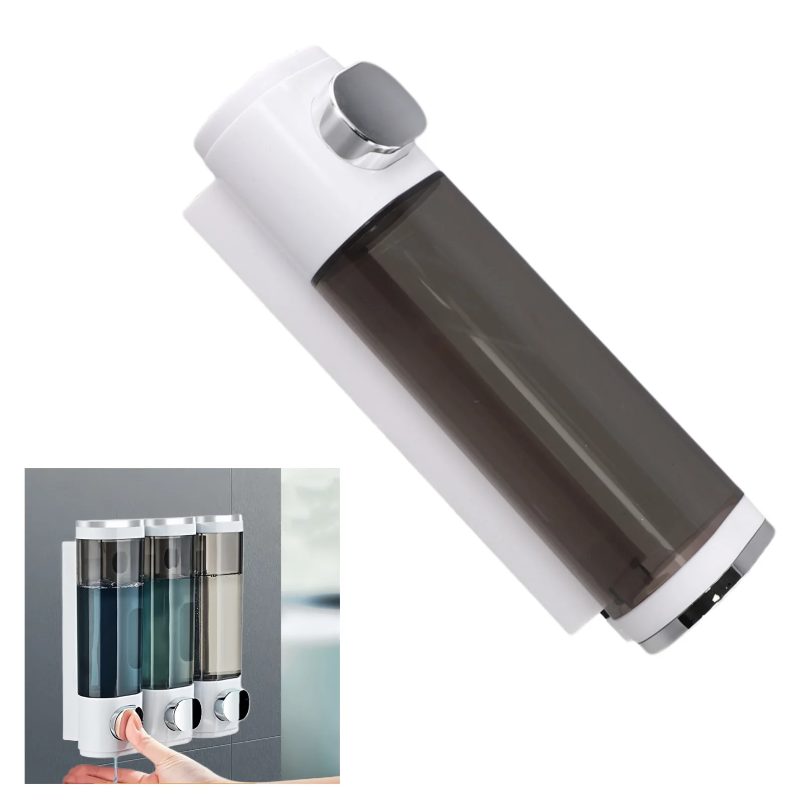 Modern Bathroom Essential 300ML Wall Mounted Soap Dispenser for Efficient Storage of For Shower Gel & Shampoo Products