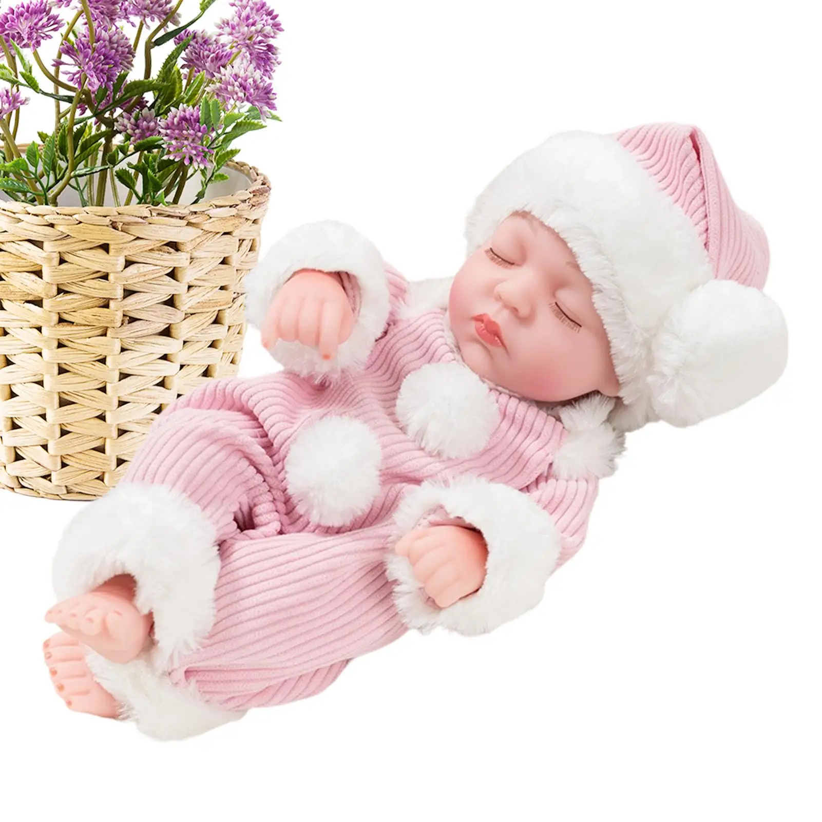 

Simulation Doll 11.8 Inch Real Life Accompanying Toys Realistic Doll Toy For Boys Girls Collectors Home Apartment Bedroom