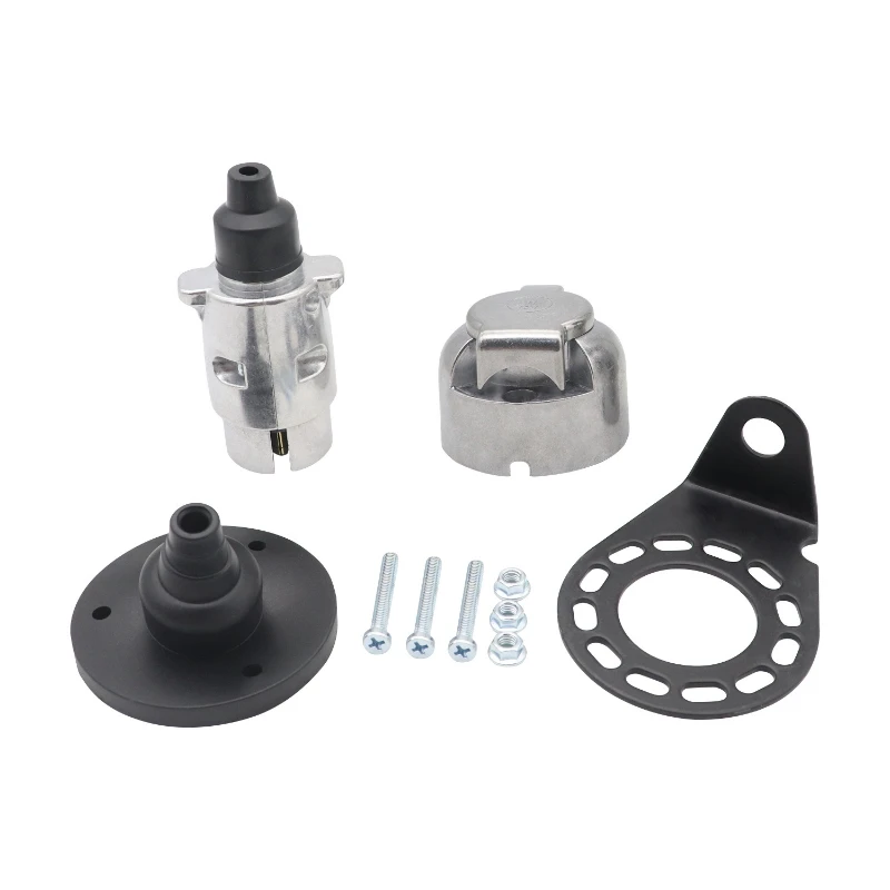 

European standard seven-core 12V connector European standard 7-pin signal light trailer plug socket connector