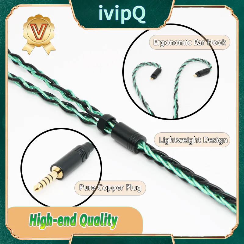 Ivipq-ハイフィデリティマルチエレメントケーブル、2.5/3.5/4.4mm、mmcx/2pin/0.78、mk4 outh m5 opella用