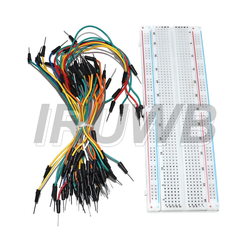 MB-102 Breadboard 400 830 Points Solderless PCB Bread Board Jumper Wire Cable Prototype Board DIY for Arduino Kit
