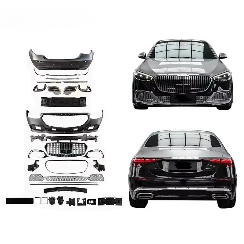 

High Quality Car Bumper for S Class W223 Upgrade Body Kit Front Bumper Rear Bumper Diffuser 2021-2023