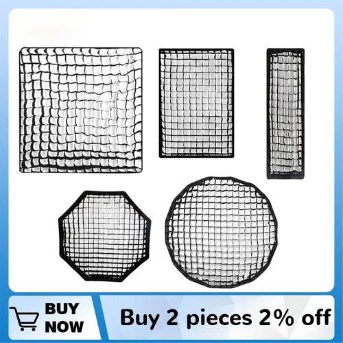 Rejilla de panal Origi para Softbox profundo hexagonal rectangular cuadrado octagonal 30*40 50*70 55 60 65 80 22*90 95 80*120 140 35*160cm