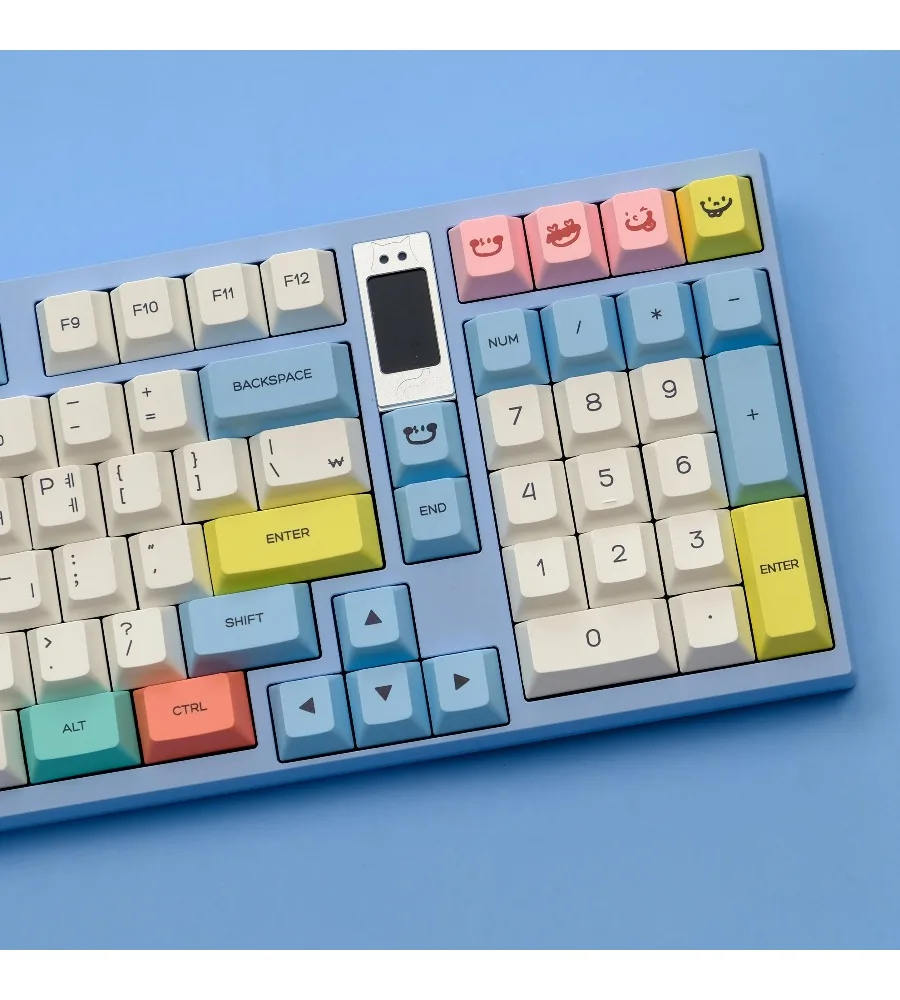 

Korean layout keycaps PBT original height single-sided dye-sublimation mechanical keyboard 980 75 87