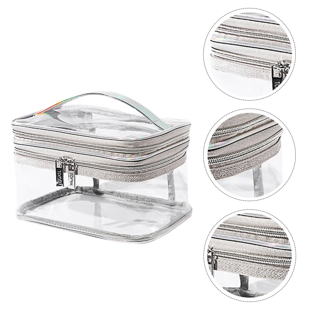 Storage Bag Travel Makeup Transparent Organizer Handbag Box Toiletry Pvc Portable