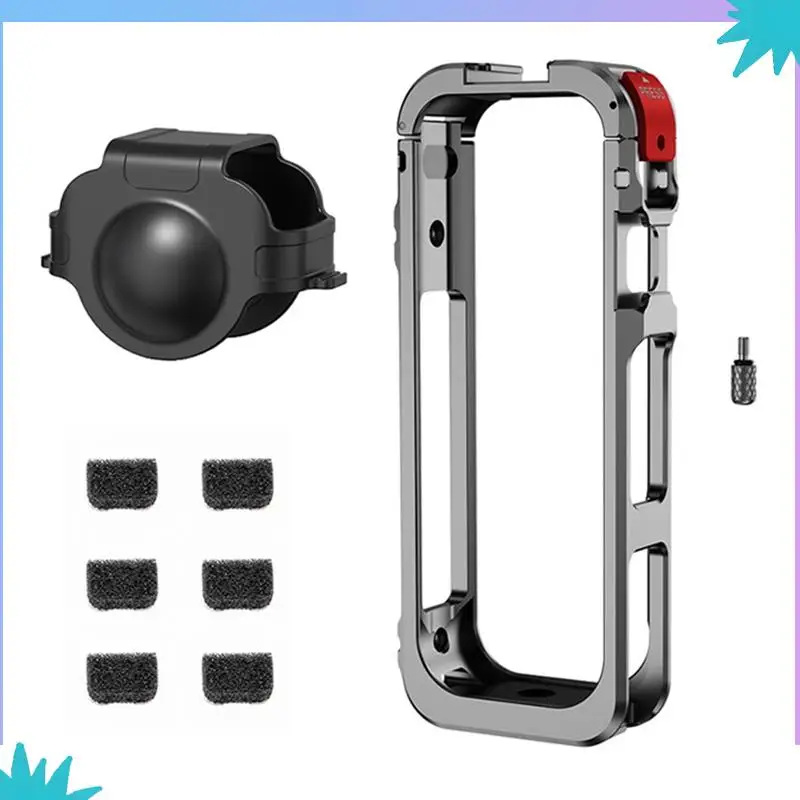 ABZW สําหรับ Insta360 X5 กรอบโลหะกีฬากล้องวงเล็บคลิปสําหรับถ่ายภาพแนวนอนอุปกรณ์เสริม