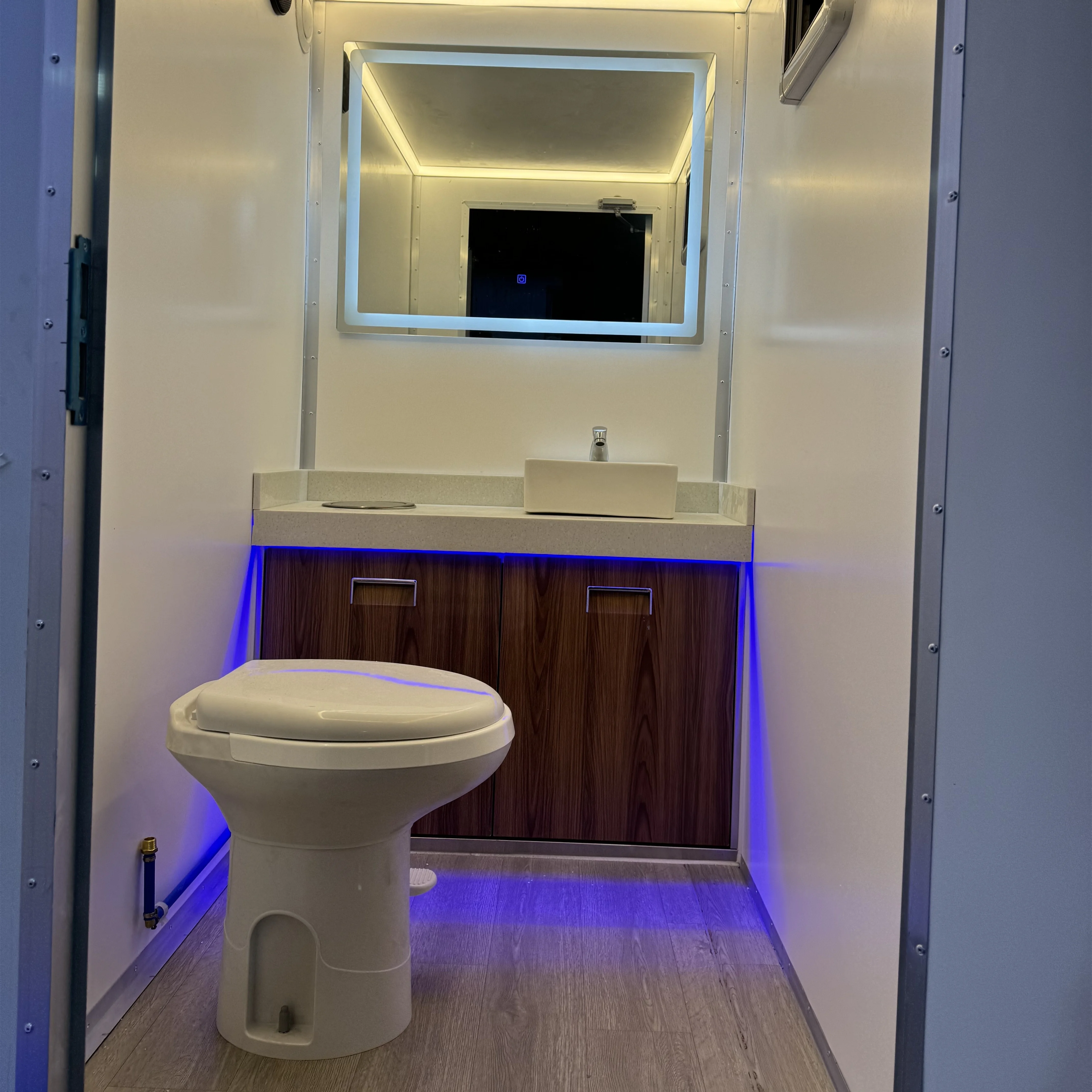 Portable Restroom Trailer Quick Installation Mobile Toilet for Food Truck Festival Street Fair Outdoor Bathroom
