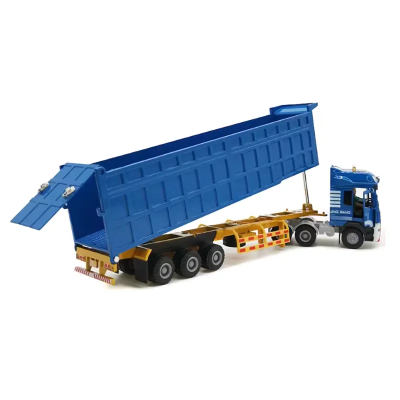 Diecast 1:50 Scale Simulation Large Alloy Heavy-duty Truck  Semi-trailer  Engineering Transport TipperVehicle Model Toy