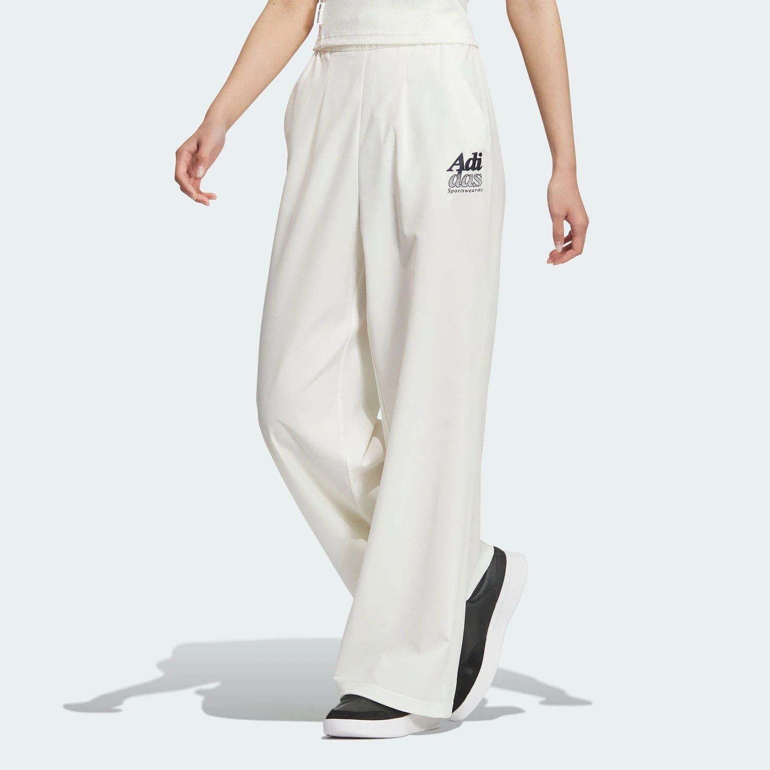 Adidas Official Genuine W LOGO PANT Women's Woven Sport Casual Pants JI7473