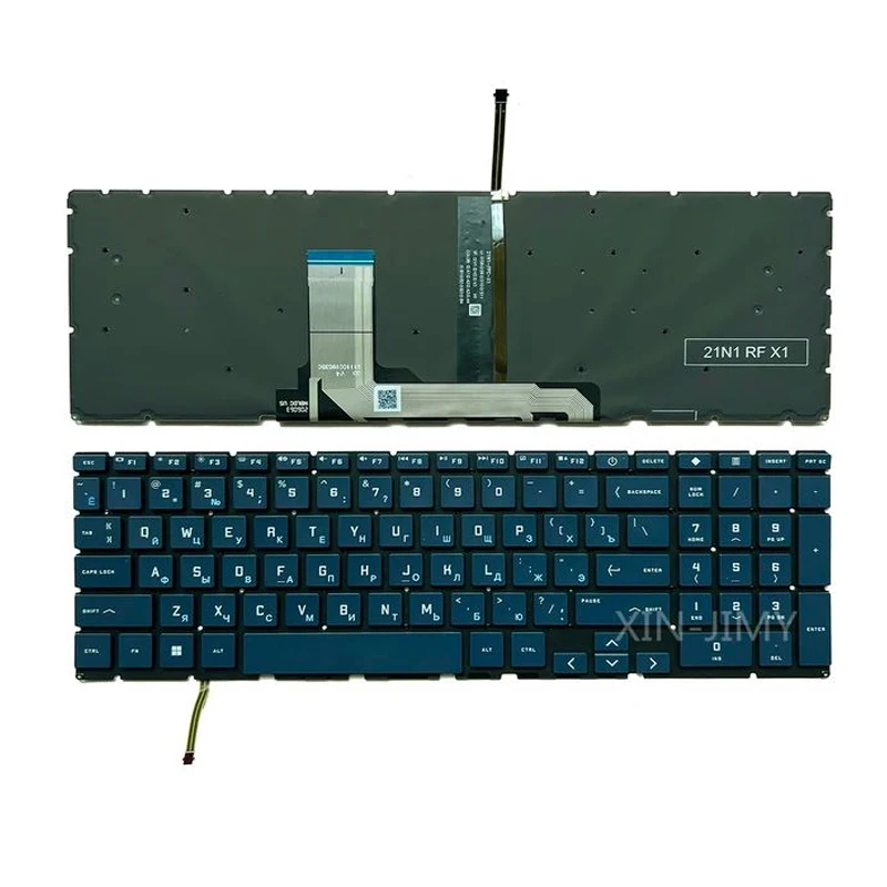 XIN-Russian-US Backlight Laptop Keyboard For HP Victus 16-D 16-E 16T-D 16-E0077UR 16-D0053UR 16-E0089UR 16-E0081UR 16-E0010NR