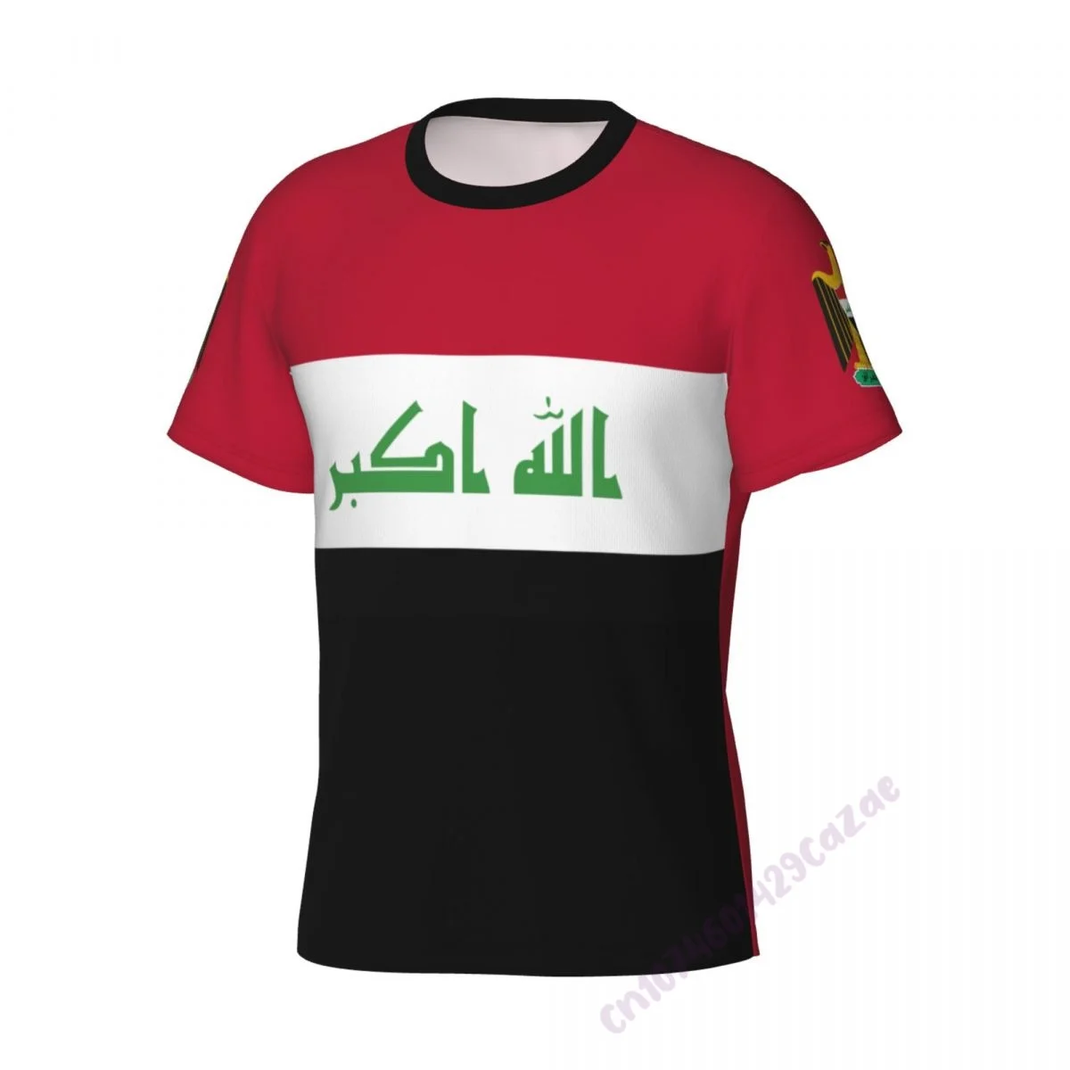 Iraq Flag 3D T-shirt Men Running Sport Skinny Short Tee Shirt Male Gym Fitness Bodybuilding Workout Tops Clothing