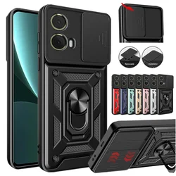 Armor Case For Motorola Moto G85 G35 G75 G55 5G G05 G15 G04 G04S G24 G34 E14 E15 Cover Ring Magnetic Stand Holder Coque Funda