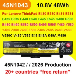 45N1043 45N1042 For Lenovo ThinkPad E430 E530 E431 E531 E435 E440 E540 E445 E545 Z480 Z580 G480 G580 Y580 B590 Laptop Battery ﻿