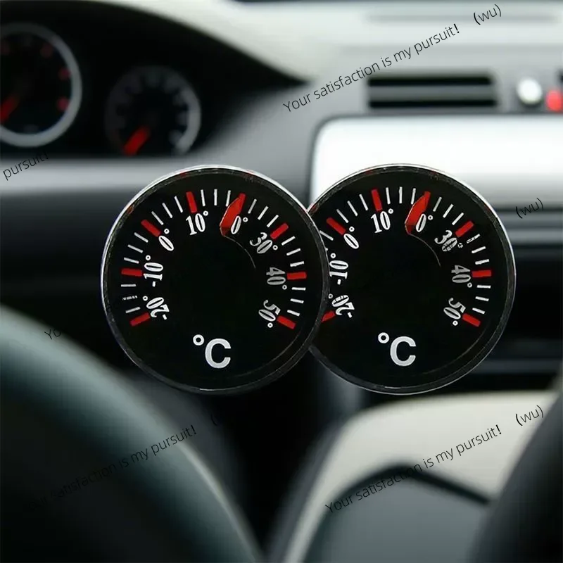 

Практичный мини-круглый термометр, пластиковый водонепроницаемый термометр с циферблатом, шкала 20 мм, измерение, высокая точность для офиса и дома