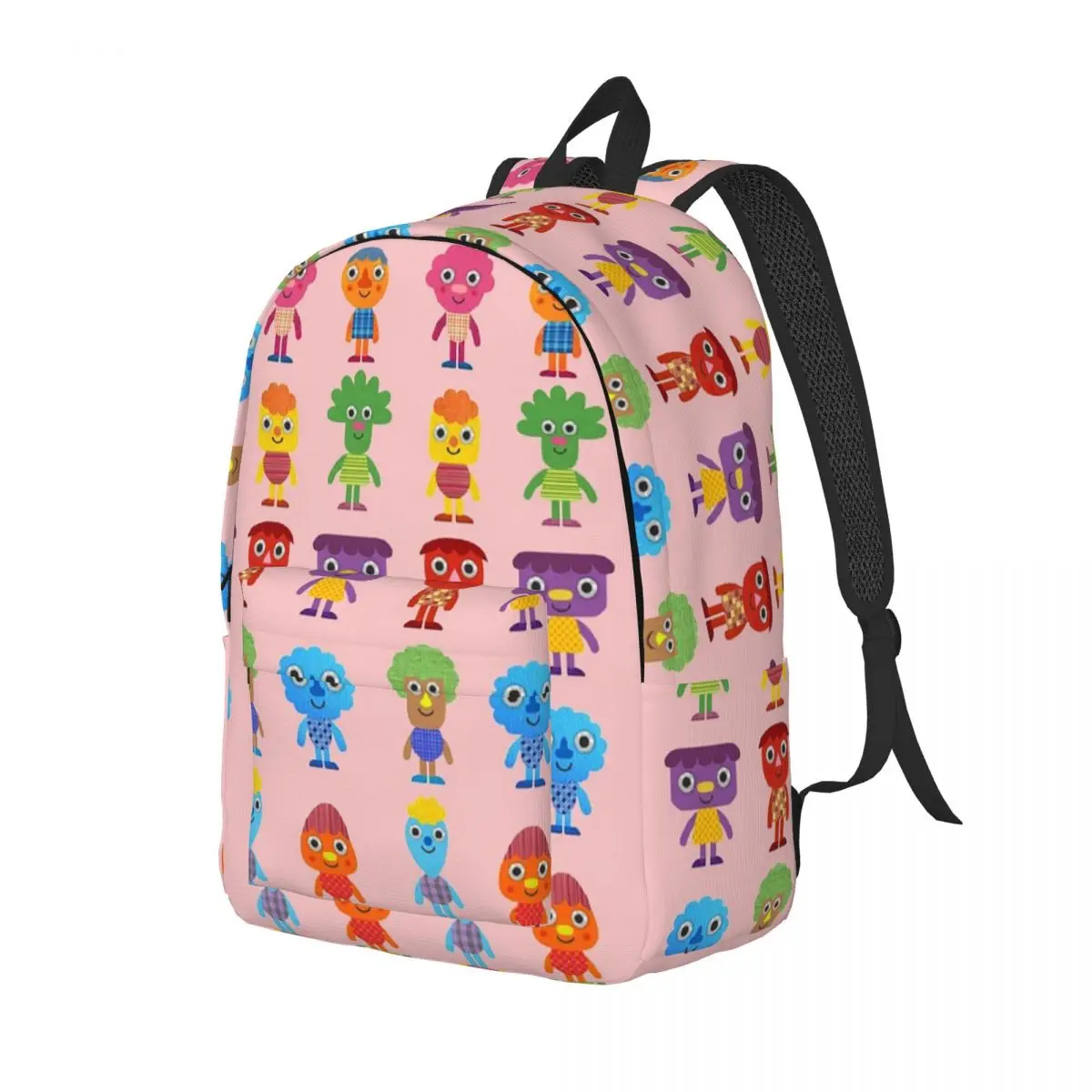

Noodle And Pals Backpack Daypack Large Capacity Kids BookBag School Bag Shoulder Bags for Men Women