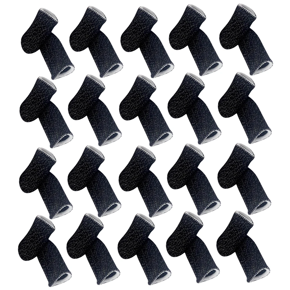 

20Pcs Phone Game Finger Sleeves Breathable Elastic Thumb Screen Touch Finger Cover Anti-Sweat Oil-Proof Anti-Slip Protective