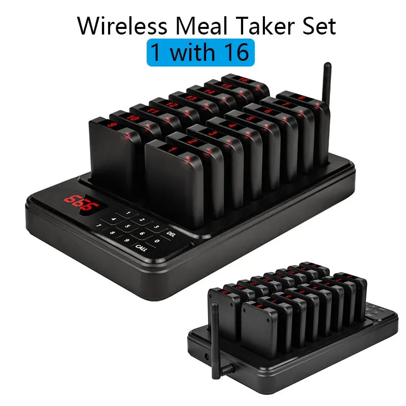

Wireless Restaurant Pager System Touch Panel Wireless Calling System for Coffee Shop Restaurant Guest Queue Pager System