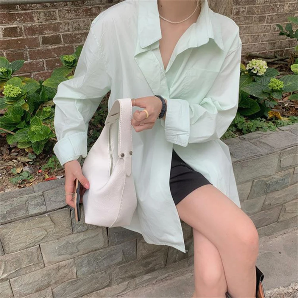 

Женская винтажная сумка-багет из искусственной кожи, простая наплечная сумка, однотонная повседневная сумка для девочек, для улицы и на каждый день