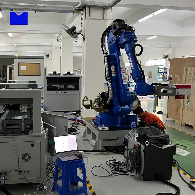 Six-Axis Robot Arm Lithium Laser Welding Hine Platform Automated Battery Module Production Equipment 6000W