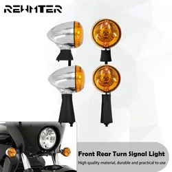 Motorcyle Front Rear Turn Signal Indicator Lights Case Light Halogen Bulb Decoration Lamp For Indian Scout sixty BOBBER 2015-Up