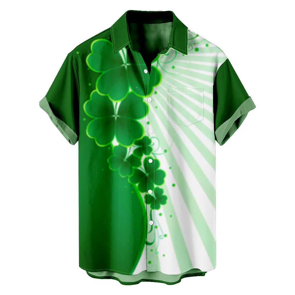 

Saint Patrick's Day Tee Summer Women Men Fashion Casual Short Sleeve T-shirts