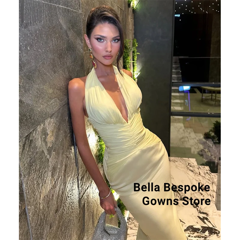 Syrenie Sukienki Wieczorowe Bez Rękawów Plisowane Sukienki Formalne dla Kobiet Eleganckie Suknie Balowe Szyte na Miarę 2025