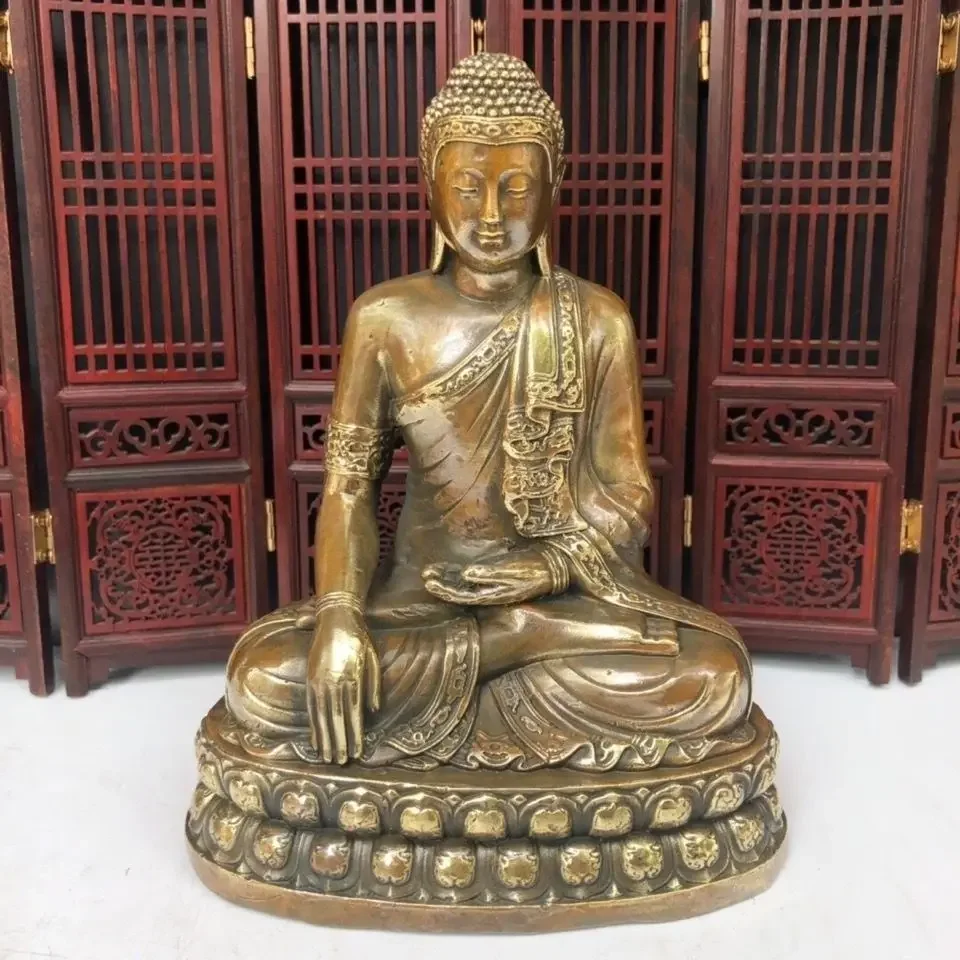 

Buddha Statue Large Thai Metal Decorative Buddha Statue Buddhist Hindu Feng Shui Statue Meditation Home Bronze Decorative Crafts