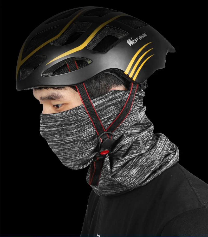 WEST BIKING Winter-Radschal, Bandana, Fleece-Halswärmer, dehnbar, hautfreundlich, Gesichtsmaske, Kopfbedeckung zum Skifahren, Laufen, Wandern – Detail 9