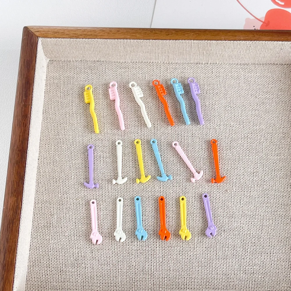 

Cordial Design 100Pcs Hand Made/Alloy Charms/Jewelry Findings & Components/Tools Shape/Paint Effect/DIY Pendant Making #194511