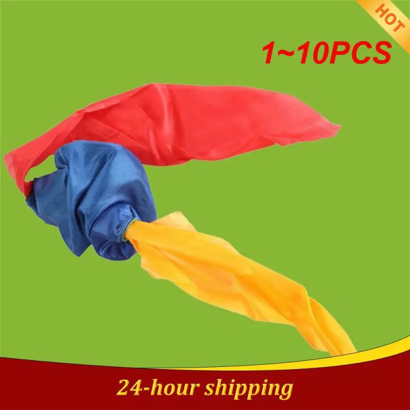 1~10PCS Four Color Silk Scarf Durable Practical Entertainment Universal Fashion Toy Magician Supplies Portable Simple Household