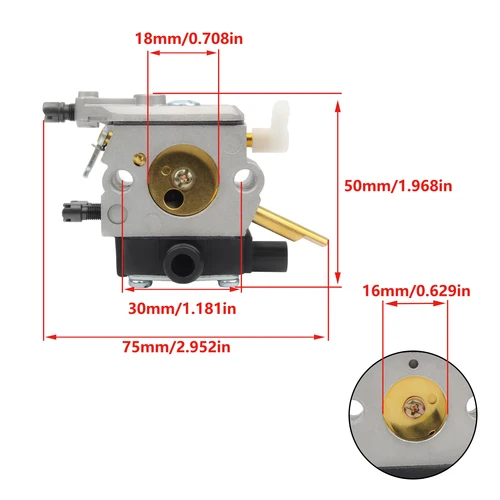 Imagen 2 del producto Carburador para recortadoras STIHL FS120 FS200 FS250 FS300 FS350, herramientas eléctricas para exteriores, piezas de repuesto de motor