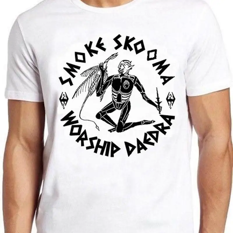 Smoke Skooma Worship Daedra Gamer Heartbeat Video Games Gift Tee T Shirt M874