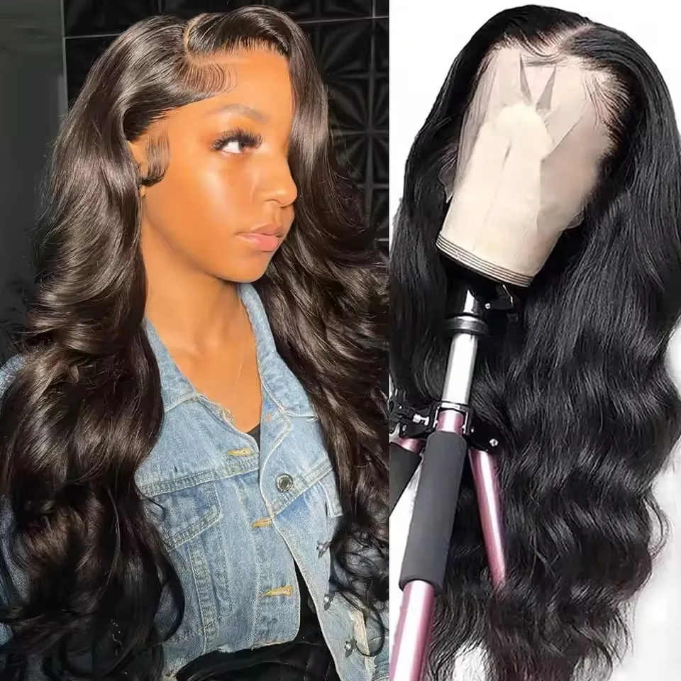 

Парик из натуральных волос 13x6 Body Wave с прозрачной HD-основой, предварительно проработанный, 30-40 дюймов, 13x4 HD прозрачный кружевной фронтальный парик для чернокожих женщин