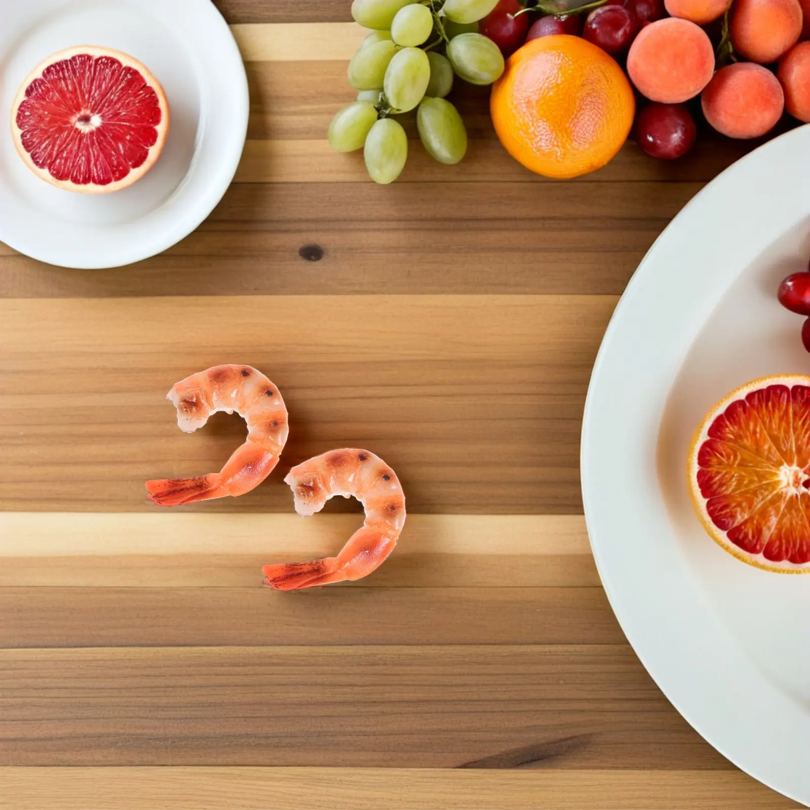 

Набор из 5 реалистичных искусственных креветок для декора кухни, витрин супермаркетов и вечеринок