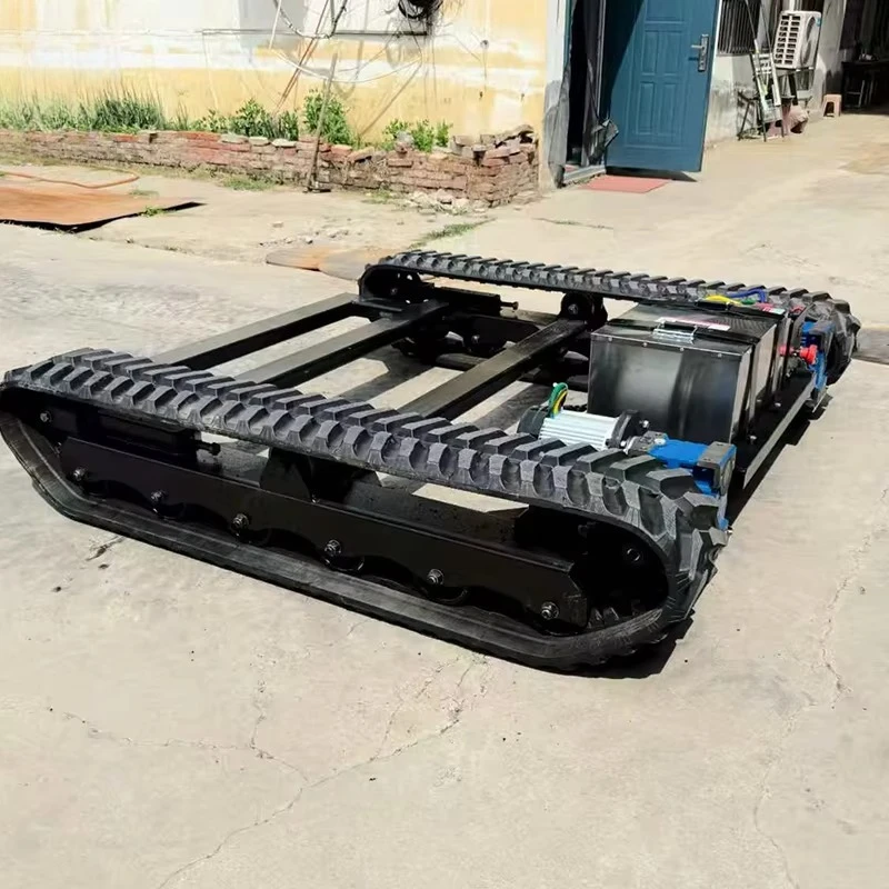 الهيكل السفلي للمسار الفولاذي المطاطي الجديد للحفارات وحفارات الحفر والكسارات #1