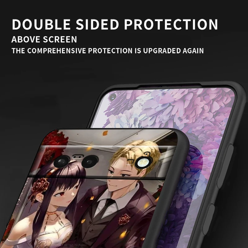 جراب سيليكون أسود ضد الكبح لجوجل بيكسل 9 ، 8 ، 7a ، 7 ، 6a ، 6 ، 5a ، 5 ، 4 ، 4a ، xl ، 5g