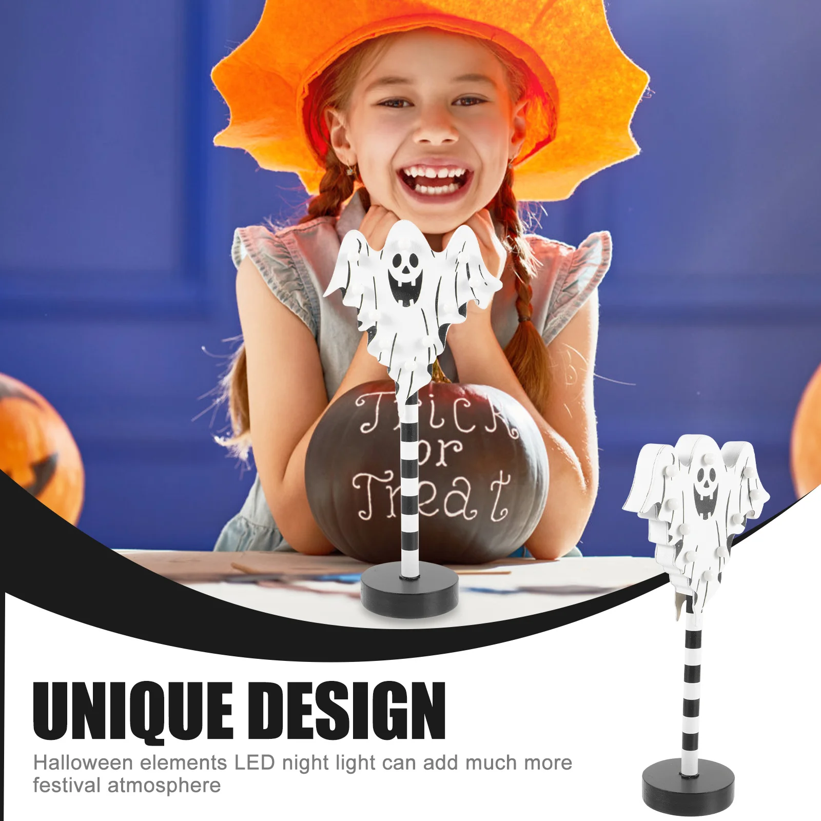 

Ghost Night Light Halloween Led Lamp For Bedroom Home Decor Table Top Wall Hanging Decoration Halloween Party Ornament