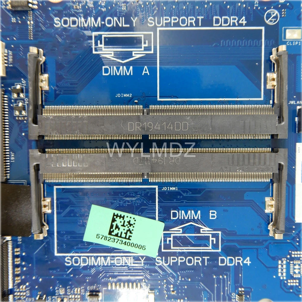 LA-J081P placa-mãe para dell vostro 3401 3501 3491 inspiron 3493 3593 3793 5593 portátil i3 i5 i7-10th gen cpu notebook mainboard