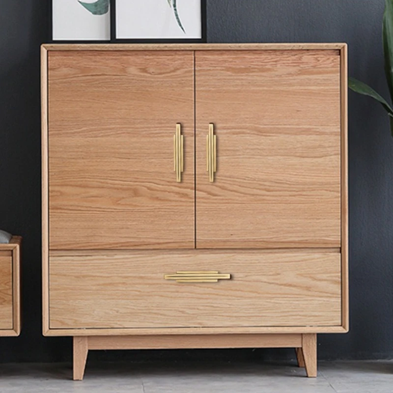 Zubehör Schrankgriffe Nordisches Gold Möbel Luxus Messinggriffe für Schränke Schlafzimmer Schubladen Kommode Küche – Detail 6