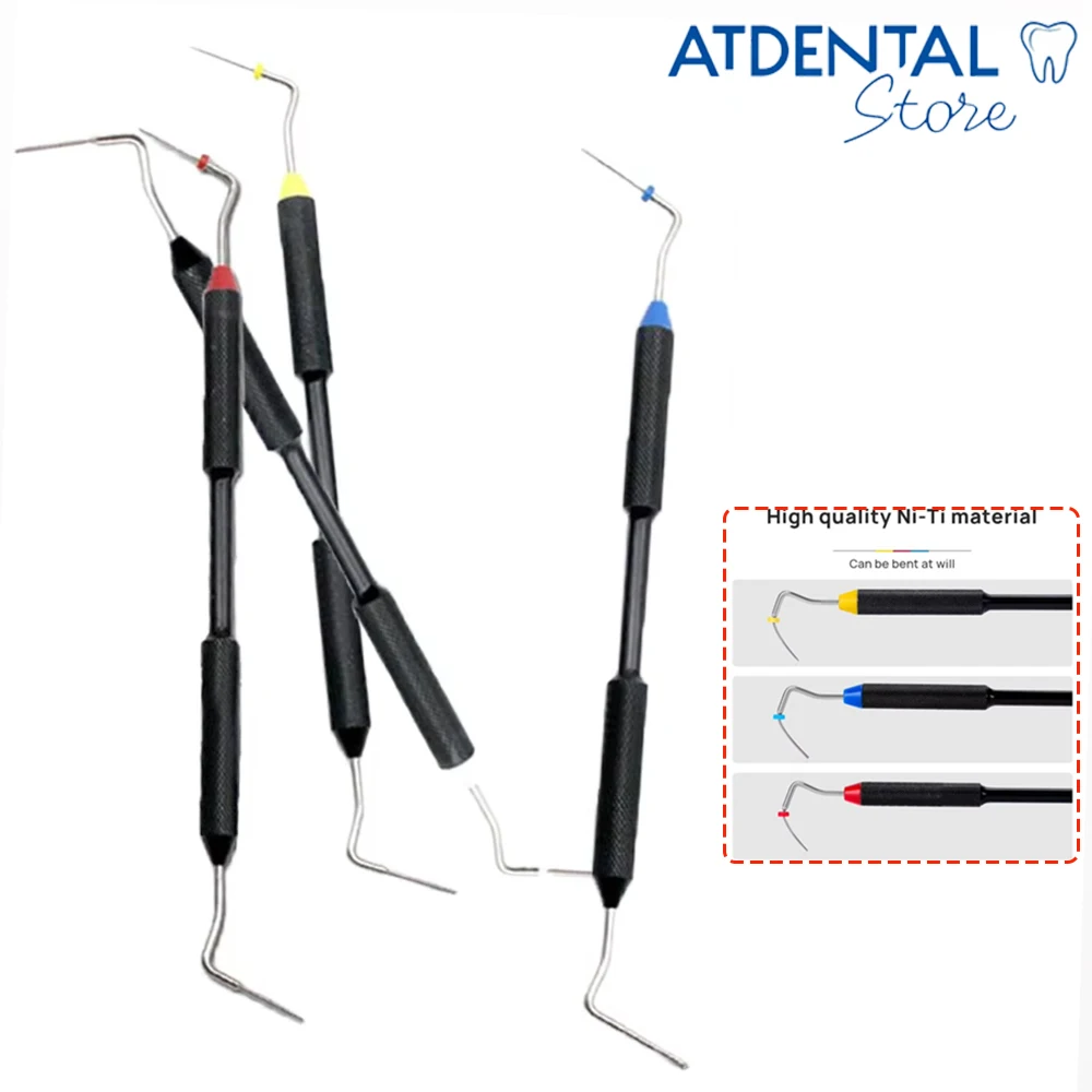 

Dental Root Canal Filler Endo Plugger Stainless Steel Vertical Pressure Device for Dentistry 4 Sizes