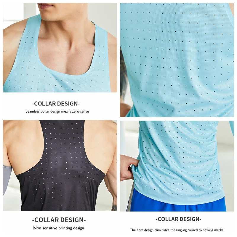 80g Ultra Light Marathon Running Vest Men Fitness Tops Track and Field Quick Dry Sleeveless T-shirt Gym Crossfit Sport Singlets