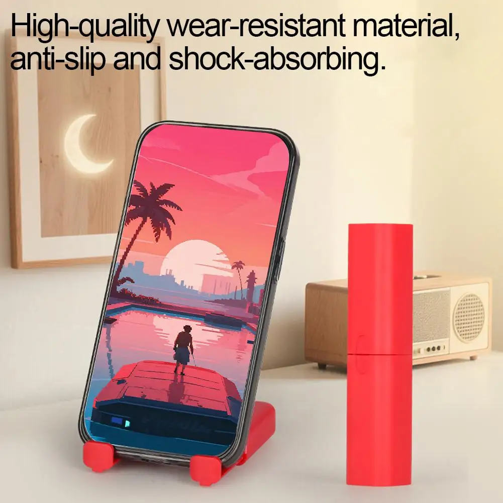 Lazy Bracket Mobile Phone Holder Lipstick Phone Holder Mini Portable Holder Bracket For Smartphone ﻿ E4H1